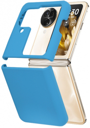 Husa Cu Grad Ridicat de Protectie pentru Oppo Find N3 Flip Stylish Look Y390 Siliciu Albastru 