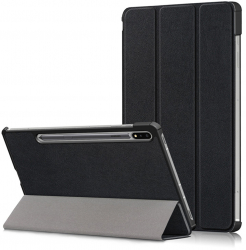 Husa Cu Grad Ridicat de Protectie pentru Tableta Samsung Galaxy Tab S7 Plus/S8 Plus/S7 FE Grip Pro FoldPro N294 Nanotextil Negru 
