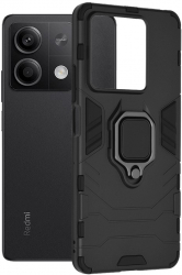 Husa Cu Grad Ridicat de Protectie pentru Xiaomi Redmi Note 13 5G Sleek Defense Y431 Thermoresistant plastic Intense Darkness 
