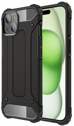 Husa Cu Grad Ridicat de Protectie pentru iPhone 15 Elite Content B1555 Hard Plastic Intense Darkness