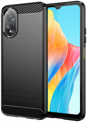 Husa Protectie pentru Oppo A38 Grip Pro Carbon Silicone G165 Termoplastic Negru 