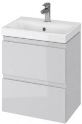Baza si lavoar CS9721 suspendat sertare gri 50x39.7x62 cm 