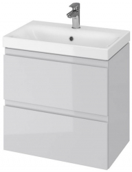 Baza si lavoar CS9761 suspendat sertare gri 60x44.7x62 cm 