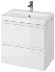 Baza si lavoar CS9771 suspendat sertare alb 60x44.7x62 cm 