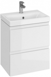 Baza si lavoar CS9831 Slim suspendat sertare alb 49.5x35x62 cm 