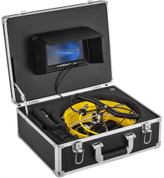Camera inspectie endoscop Vevor Profesional Monitor color HD 7&rdquo Lungime 50 m IP68 Led pentru conducte 