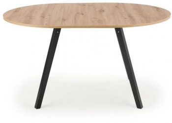 Masa extensibila HM Ruben stejar/negru 73x102x102/142 cm 