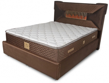 Saltea superortopedica Saltex Lux Memory Piemond cu topper 200x160x32 cm plasa de arcuri bonnel semitare 