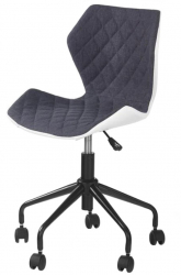 Scaun birou copii HM Matrix alb/gri 