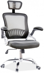 Scaun birou cu tetiera SL Q831 negru 67x48x124 cm
