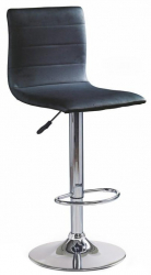 Scaun de bar piele ecologica HM H21 negru 
