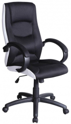 Scaun directorial SL Q041 alb-negru 