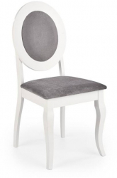 Scaun living HM Barock alb/gri 45x51x93 cm 