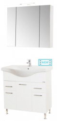 Set Baza lavoar baie GN1531 si oglinda Celine - 80 cm 