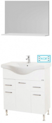 Set Baza lavoar baie GN1531 si oglinda GN0551 - 80 cm 