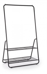 Stender cu suport dublu de pantofi HM WU29 93x57x166 cm negru 