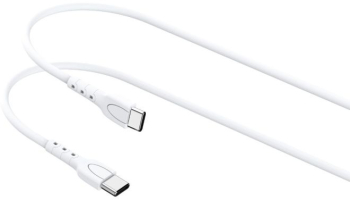 Cablu Lemontti Fast Charge Type-C la Type-C 1.2m Alb