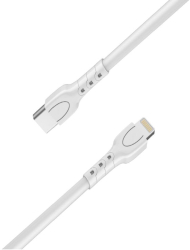 Cablu Lemontti Type-C compatibil cu Lightning 0.5m Alb