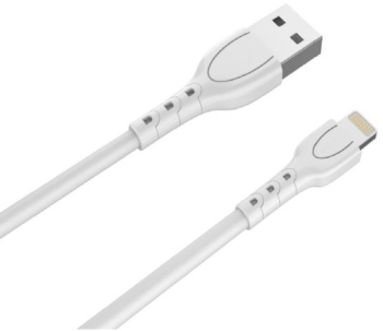 Cablu Lemontti USB A la tip Lightning 0.5m Alb
