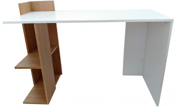 Birou HM Fino stejar auriu - alb 122 x 85 x 57 cm 