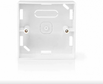 Doza cu montare pe suprafata Nedis 86 x 86 mm alb 