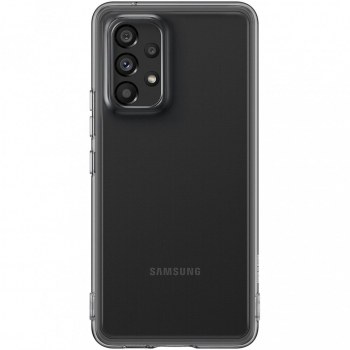 Husa Samsung Soft Clear Cover pentru Samsung Galaxy A53 5G EF-QA536TBEGWW Black 