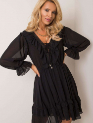 Rochie de zi Bella Negru One Size 