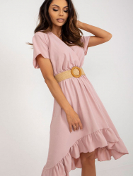 Rochie de zi si curea Roz One Size 