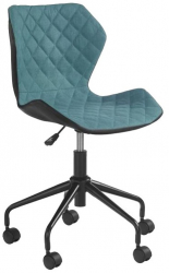 Scaun birou copii HM Matrix negru/turcoaz 