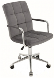 Scaun birou copii SL Q022 gri velvet 