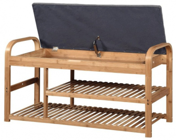 Suport pantofi HM ST13 100x33x50 cm gri/natur