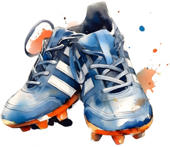 Sticker decorativ Adidas Crampoane Fotbal Albastru 8976ST-1 