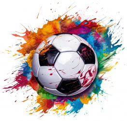 Sticker decorativ Minge de Fotbal 60 cm 8888ST-1 