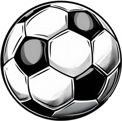 Sticker decorativ Minge Fotbal 60 cm 8977ST-3 