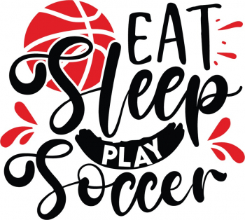 Sticker decorativ Text Fotbal Negru 10043ST-1 
