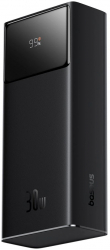 Baterie externa Baseus Star-Lord Digital Display 30.000 mAh 30W Incarcare rapida cablu USB-A la USB-C inclus Negru 