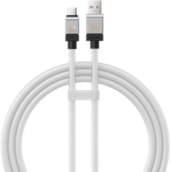 Cablu alimentare si date Baseus Fast Charging Data Cable pentru smartphone USB (T) la USB Type-C (T) 100W 1m alb 