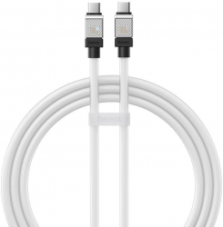 Cablu de date si incarcare CoolPlay Baseus USB-C 100W 1m Alb 