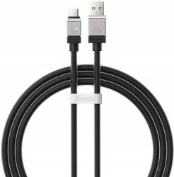 Cablu de incarcare si date Baseus CoolPlay USB la USB-C 100W 1m Negru 