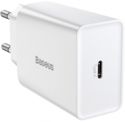 Incarcator pentru telefon Baseus Speed Mini USB-C PD 3A 20W Alb 