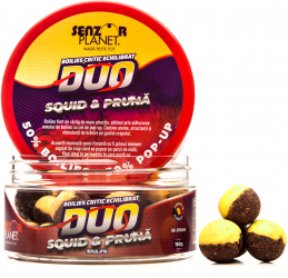 Boilies pentru carlig duo squid & pruna 16-20mm 150g 
