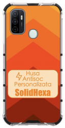 Husa Personalizata Oppo A53 Silicon si Policarbonat Antisoc SolidHexa 