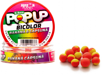 Pop-up bicolor banana & capsuna 6-8mm 30g 