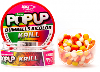 Pop-up dumbells bicolor krill 8mm 30g 