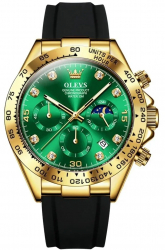 Ceas barbatesc de mana Olevs Elegant Luxury Quartz Cronograf Data Analog Casual Fashion 