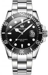 Ceas barbati Olevs Analog Quartz Elegant Business Argintiu 