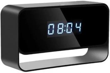 Ceas de birou iUni CP27 1080P Wi-Fi P2P Compatibil Android / iOS Senzor de miscare Night Vision 140 de grade 