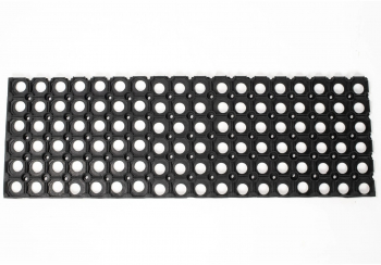 Covoras intrare 25 x 75 cm dreptunghiular cauciuc negru 
