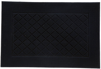 Covoras intrare 40 x 60 cm dreptunghiular negru 