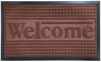 Covoras intrare 55 x 85 cm dreptunghiular Welcome maro 